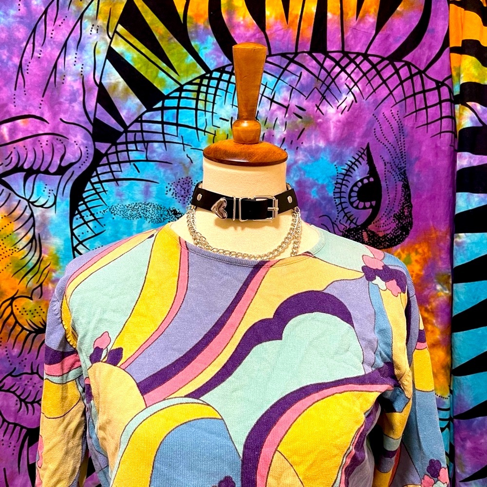 π Amazing pastel Vintage art sweater - Picture 1 of 11